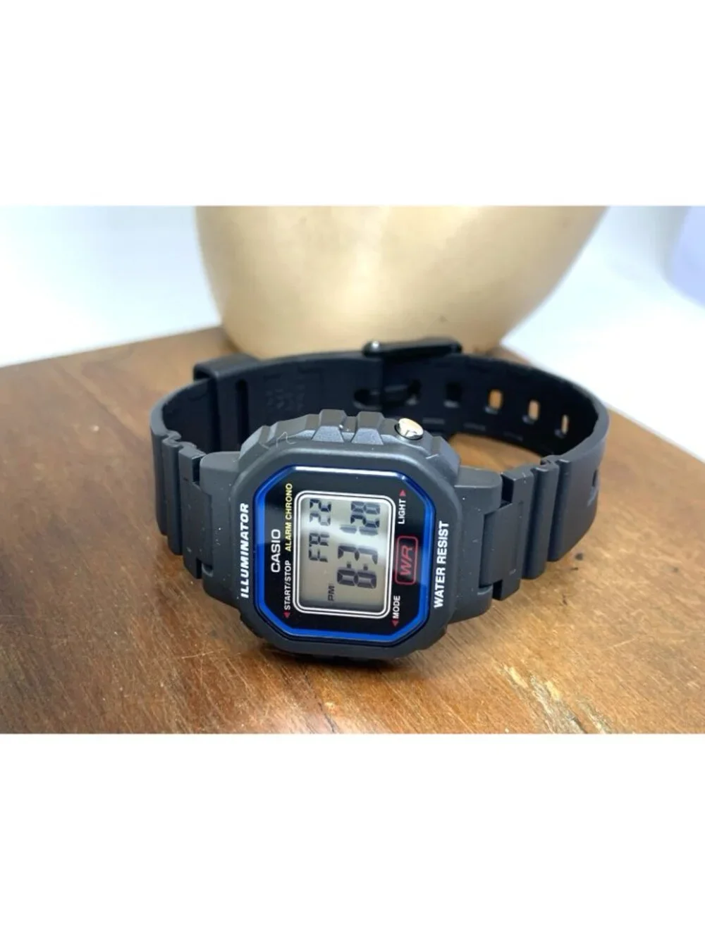 Casio Women's Watch LA20WH Quartz Digital Petite 30mm Black Resin Strap 3284